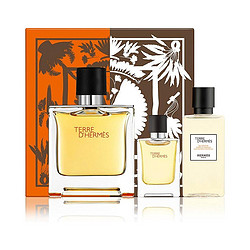 HERMÈS 爱马仕 大地浓香水套装（香水75ml+5ml+沐浴露40ml）