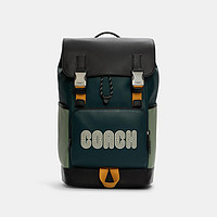 COACH 蔻驰 Track Backpack In Colorblock With Coach Patch