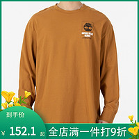 Timberland添柏岚长袖T恤男2022春季新款宽松套头衫薄款卫衣A24R4