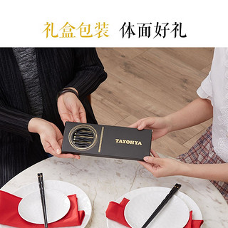 多样屋合金筷子家用不易发霉耐高温酒店创意筷子套装10双装 五光十色5双