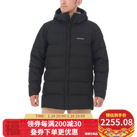 mont·bell montbell 21冬季新品户外男士鹅绒800蓬连帽羽绒服防风保暖中长款大衣 1101632 黑色 BK S