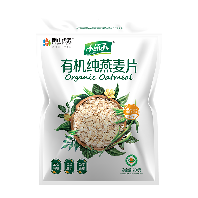 阴山优麦 有机纯燕麦片 700g