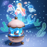 酷火 星空投影灯星空灯生日氛围兔子灯卧室床头灯八音盒生日礼物儿童元宵节礼物情人节礼物送女友遥控小夜灯 蓝牙音箱款+投影灯+遥控小夜灯