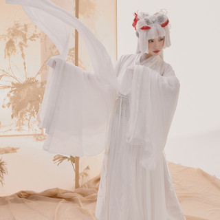 广袖刺绣大袖衫绣花汉服外套女装 大袖衫 现货 XL