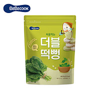 Bebecook(百蓓可儿)宝宝零食磨牙双色米饼干菠菜味无添加韩国原装进口儿童小食