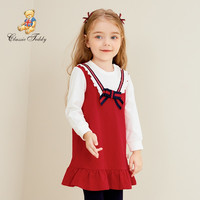 CLASSIC TEDDY 精典泰迪 女童学院风长袖连衣裙