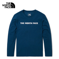 北面 TheNorthFace北面男式秋冬新款长袖圆领纯棉卫衣透气休闲T恤7WAO