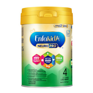 美赞臣(MeadJohnson) 荷兰原装进口 港版HMO 安儿健 儿童成长奶粉含乳脂球膜 4段(3-6岁) 900g/罐 预售