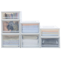 IRIS 爱丽思 BC-450 抽屉式收纳箱 28L+37L+46L 3个 透明白