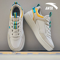 ANTA 安踏 男鞋板鞋男旗舰2022春季新款低帮AJ1运动鞋休闲小白鞋男