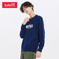 Baleno 班尼路 88002271 男士字母印花卫衣 L