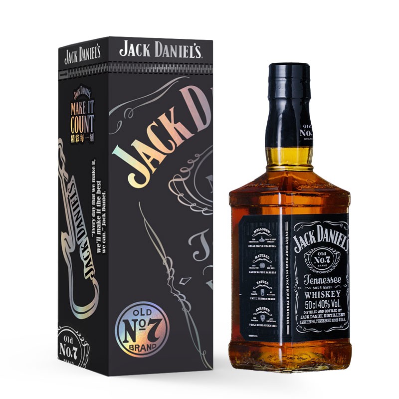JACK DANIEL‘S 杰克丹尼 美国田纳西州 单一麦芽威士忌 40%vol 500ml 礼盒装
