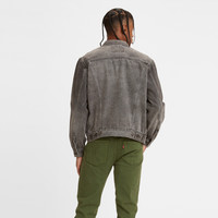 Levi's李维斯新款男士烟灰色翻领牛仔夹克外套72334-0606
