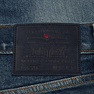 Levi's 李维斯 午夜蓝牌 日本制系列 511 男士牛仔长裤 56497-0104 蓝色 30/32