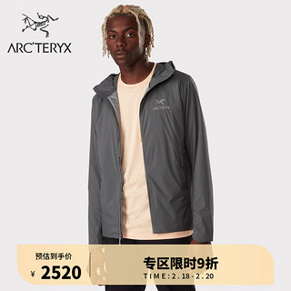ARCTERYX始祖鸟男子防泼水ATOM-SL 连帽棉服Black/黑色XL(180/118A