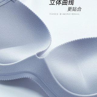 兰卓丽商场同款女士内衣小胸聚拢舒适无痕光杯文胸无钢圈收副乳 80A(立体杯） 正黑