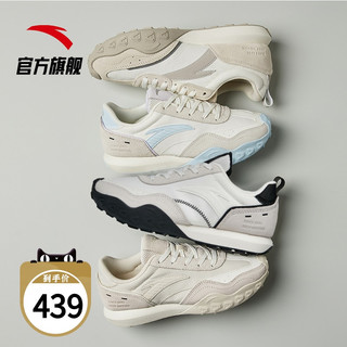安踏官网旗舰雪饼鞋女鞋休闲2022春季运动复古阿甘情侣122218856