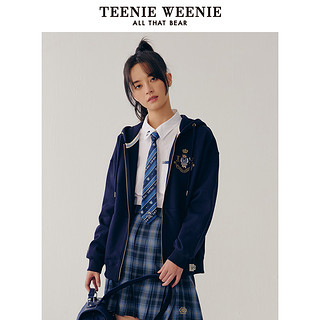 TEENIE WEENIE 女士连帽卫衣外套 TTMZ22D202N 藏青色 M