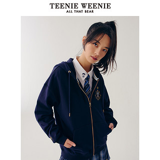 TEENIE WEENIE 女士连帽卫衣外套 TTMZ22D202N 藏青色 M