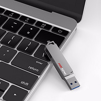 海康威视 128GB Type-C USB3.1手机U盘X307C灰色 双接口