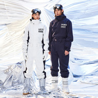 phenix菲尼克斯 SP27 单双板连体滑雪服男女加厚滑雪套装 L 乌黑色(深蓝黑)/BK