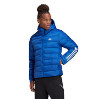 adidas 阿迪达斯 棉服男上衣 冬季新款连帽运动服保暖外套 S 蓝色