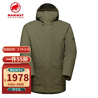 MAMMUT 猛犸象 Chamuera秋冬防风防水保暖棉硬壳派克大衣外套男 1010-29030蜥绿色XL 1010-29030蜥绿色 S