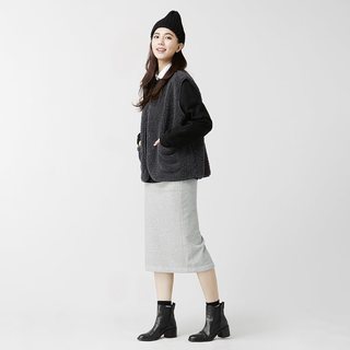 lativ诚衣女加绒包臀裙OL职场中长半身裙修身过膝裙冬季新款女装