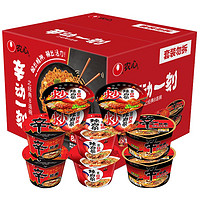 NONGSHIM 农心 拉面组合装 4口味 898g（辛拉面 香菇牛肉味114g*2碗+辛拉面BLACK101g*2碗+辣白菜拉面117g*2碗+炒辣白菜拌面117g*2碗）