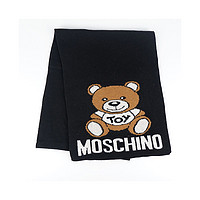 MOSCHINO 默斯奇诺秋冬经典小熊logo围巾