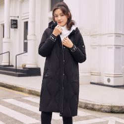 冰洁女上装_BENGEN 冰洁 女中长款连帽拼接针织袖保暖冬羽绒多少钱-什么值得买