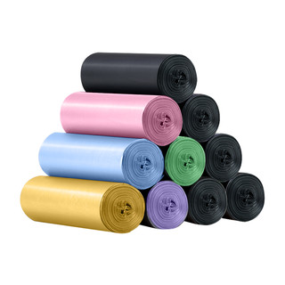 特瑞洁垃圾袋家用背心式手提加厚厨房特厚大号一次性塑料袋实惠装 加厚 10卷M号200只银色（45*63cm）常规垃圾桶适用