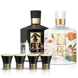 舍得 酒智慧艺术大典 52度 浓香型白酒 500ml*2瓶 礼盒装