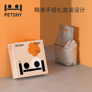 PETSHY&百宠千爱 惊奇猫砂豆腐混合砂非10公斤除臭膨润土无尘5包 惊奇混合猫砂