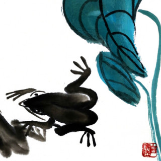 现代新中式古典国画水墨画齐白石嫡系后人齐艳芳 大写意系列 原作装饰玄关卧室客厅走廊办公室沙发墙蛙3 报价价格评测怎么样 什么值得买