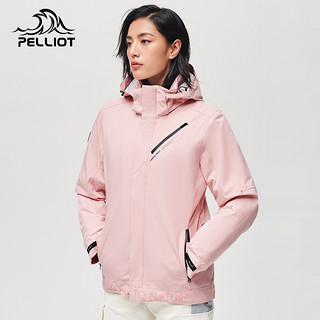 PELLIOT 伯希和 户外滑雪服女秋冬新防风抗寒加厚保暖登山热能防水冲锋衣