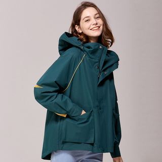 Hush Puppies 暇步士 女士连帽外套 HJ-20541D 深绿 M