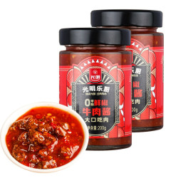 光明乐厨  鲜椒牛肉酱 200g*2瓶