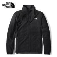 TheNorthFace北面抓绒衣男22春款户外保暖抓绒夹克外套 49AE JK3/黑色 L JK3 M