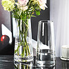北欧简约玻璃花瓶透明水养富贵竹百合花玫瑰鲜花插花花瓶客厅摆件
