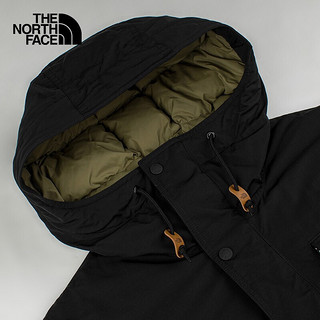 TheNorthFace北面羽绒服男2021冬款户外保暖700蓬鹅绒连帽羽绒外套 5AZT/7D6 绿色 XL 黑色 3XL