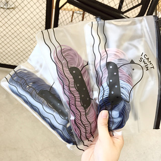 小橡皮筋扎头基础发圈高弹力耐用发绳简约网红ins头绳女韩国头饰 肉粉50根+黑色50根