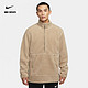 NIKE 耐克 官方OUTLETS Nike Yoga 羊羔绒黑色 男子上衣DD2183