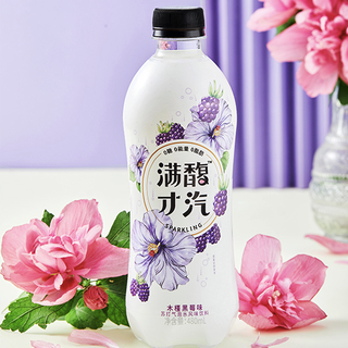 满馥才汽 苏打气泡水风味饮料组合装 3口味 480ml*4瓶（柠檬姜味+木槿黑莓味+玫瑰草莓味）