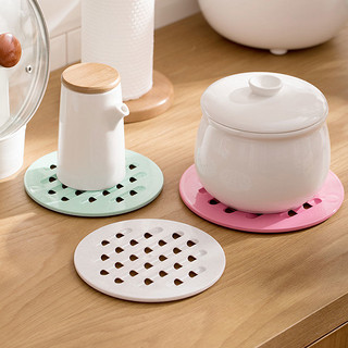 CHAHUA 茶花 2片茶花隔热垫厨房碗垫子茶杯垫防滑餐桌垫创意家用可爱盘子垫ps