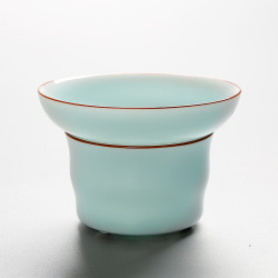祥业 青瓷茶具配件茶滤 青釉