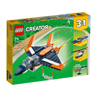 LEGO 乐高 Creator3合1创意百变系列 31126 超音速飞机