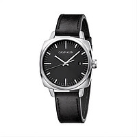 Calvin Klein CK 日历表盘商务气质男士皮带石英手表