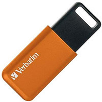 Verbatim 威宝 USB内存 256GB USB3.2(Gen1) 滑动式 带挂绳孔 橙色 USBSLM256GDV1