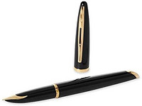PLUS会员：WATERMAN 威迪文 Carène Black Sea钢笔,亮黑 23k镀金笔夹,中号笔尖,带蓝色墨囊,礼盒